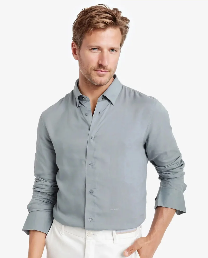 Rare Rabbit Men's Solid Formal Shirt