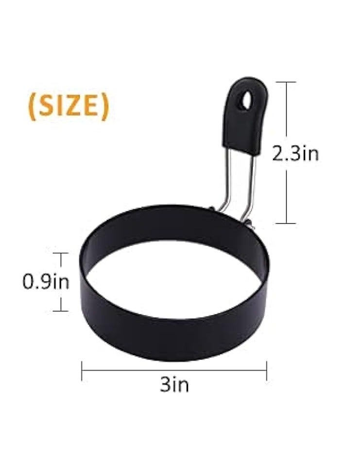 erorex Egg Ring, 4 Pack Round Breakfast Household Mold Tool Cooking  - Image 2
