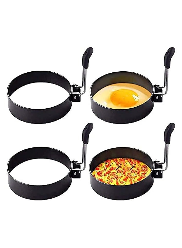 erorex Egg Ring, 4 Pack Round Breakfast Household Mold Tool Cooking  - Image 1