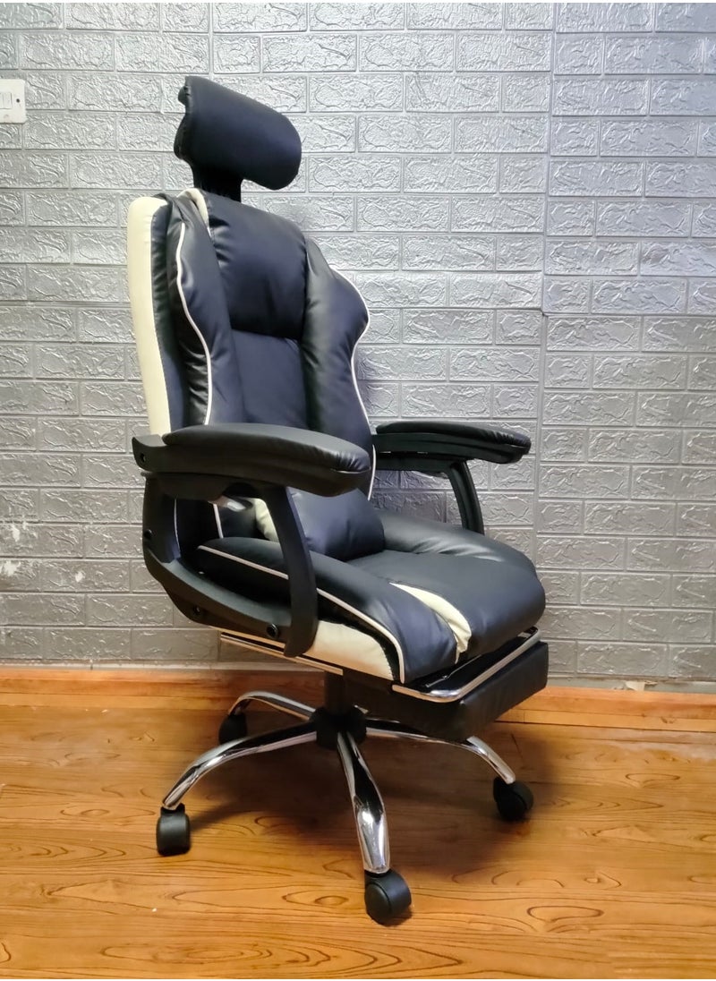 NKX - Executive Ergonomic Computer Desk Chair for Office and Home, Boss Chair with headrest back comfort and lumbar support with Foot Rest - Image 1