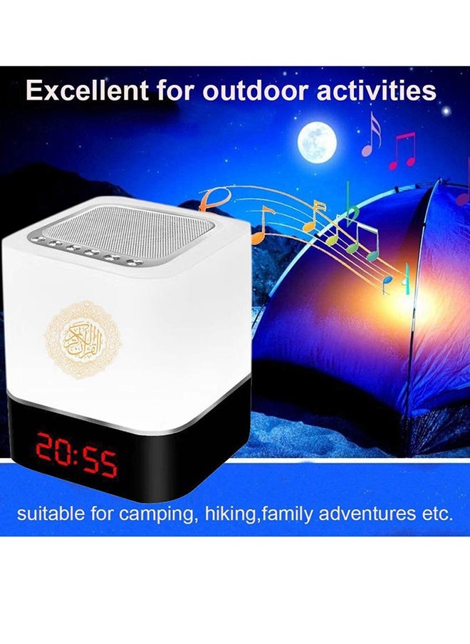Equantu - Wireless Touch Lamp Quran Bluetooth Speaker With Remote White - Image 1