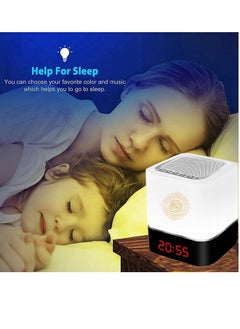 Equantu Wireless Touch Lamp Quran Bluetooth Speaker With Remote White  - Image 3