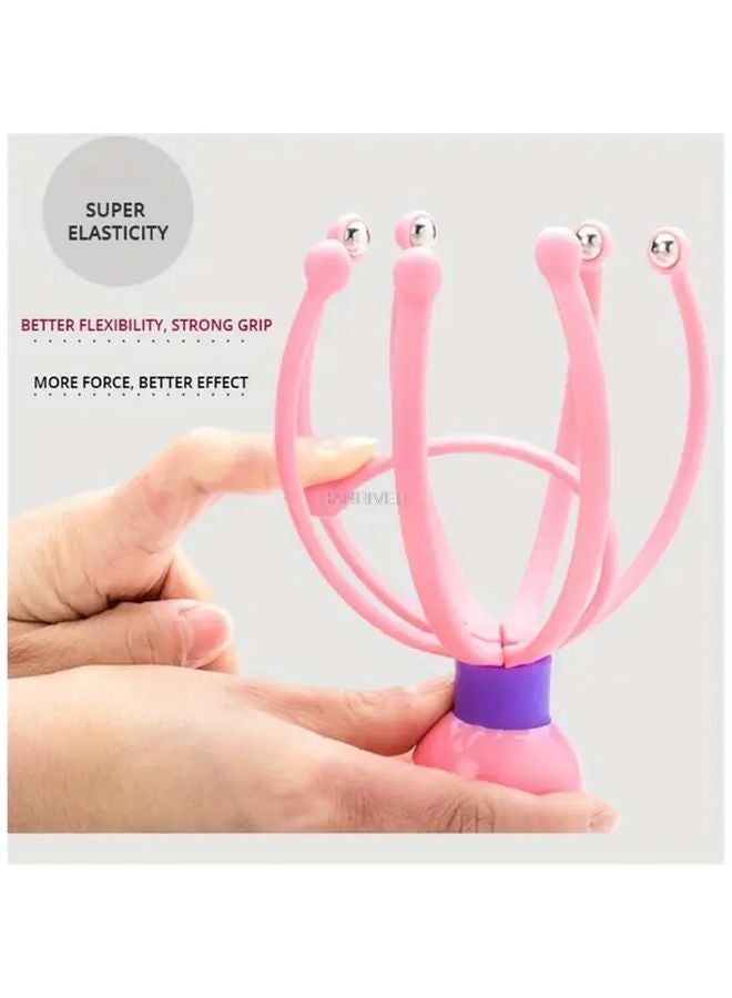 Blue Octopus Head Massager Detachable 8 Claw Steel Ball Multi Functional Skin Care Tool - Image 5