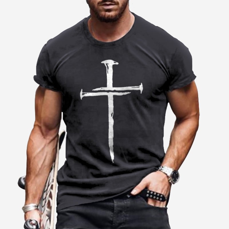 Loose Top Order Round Neck Youth 3D Full Body Printing Casual Men'S T-Shirt - Image 3