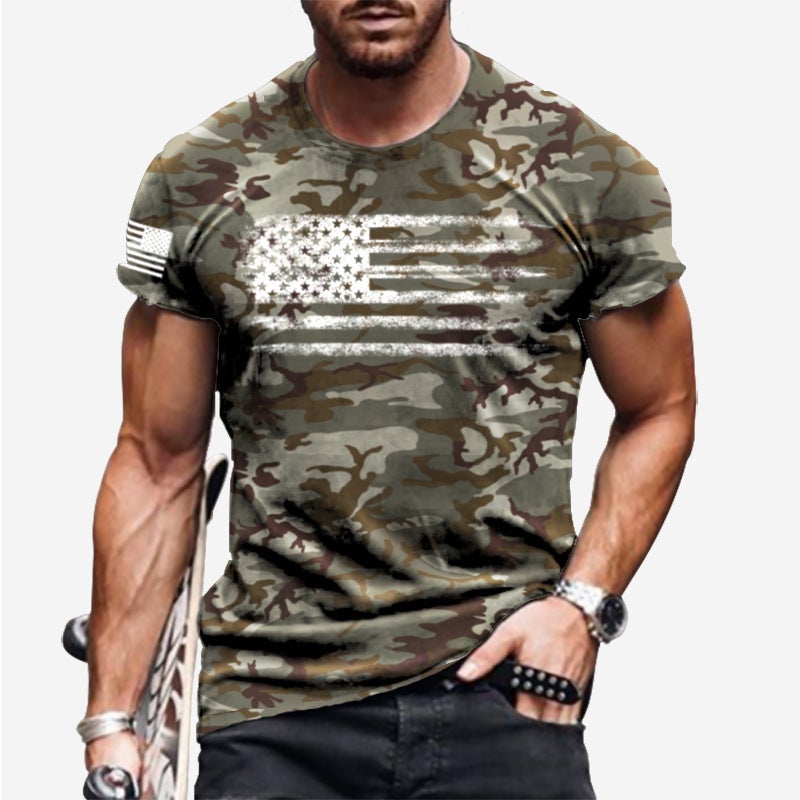 Loose Top Order Round Neck Youth 3D Full Body Printing Casual Men'S T-Shirt - Image 2