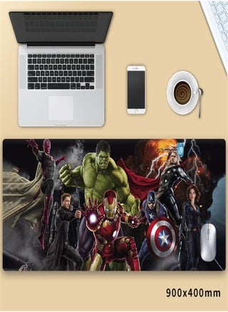 Avenger Alliance Extended Gaming Mouse Pad with Stitched Edge, Comfortable Office Keyboard Mouse Pad, Non-Slip Long Mousepad, Waterproof Desk Pad - pzsku/ZAE989DE232C51CEF62BCZ/45/_/1689562031/49069d1f-6003-44b4-bd47-383dbcf84bd2