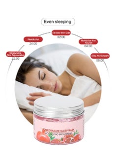 Hydrating Face Mask Overnight Face Mask Red Pomegranate Sleeping Facial Mask, Make Skin Soft Smooth and Glowing Mask to Deep Hydration Help Minimize the Appearance of Pores