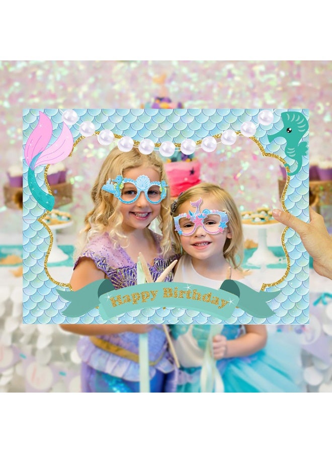 16 قطعة من النظارات الزخرفية الورقية للحفلات، والنظارات الورقية الممتعة، والدعائم التنكرية تحت عنوان المحيط، ومناسبة لحفلات الأطفال الممتعة تحت عنوان الصيف، ولوازم الحفلات المحيطية، وزخارف الحفلات تحت عنوان المحيط - Image 3