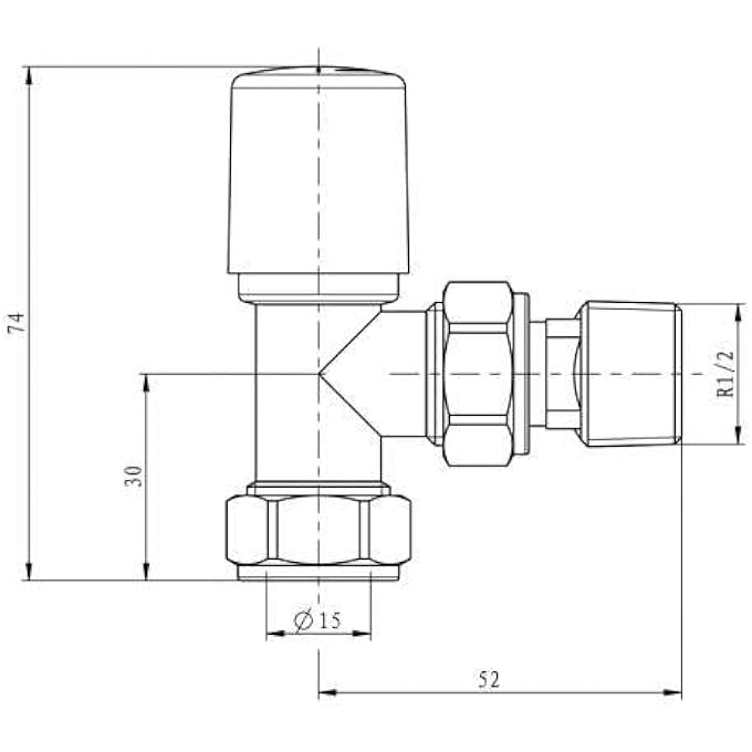 BRUSHED BRONZE STRAIGHT ANGLED STANDARD ROUNDED RADIATOR TOWEL RAIL VALVES CENTRAL HEATING (PAIR) 1/2" BSP - Image 2