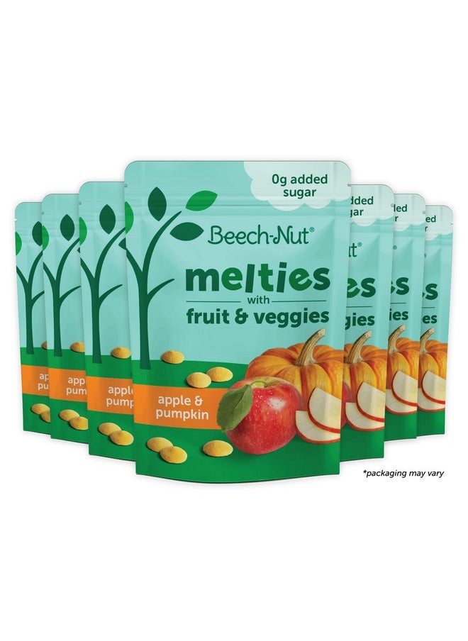 بيتش-نات وجبات خفيفة من Beech-Nut Melties للأطفال والرضع، تفاح وقرع، 1 أونصة (7 عبوات) 