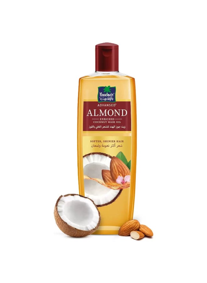 باراشوت زيت الشعر بجوز الهند واللوز من باراشوت لشعر أكثر نعومة – 300 مل - Image 1