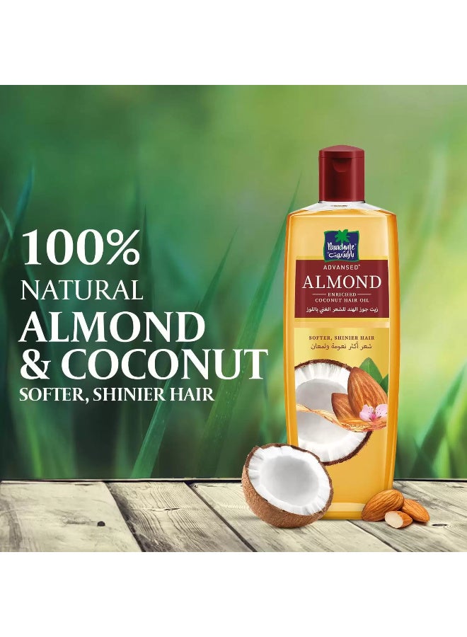 باراشوت زيت الشعر بجوز الهند واللوز من باراشوت لشعر أكثر نعومة – 300 مل - Image 3