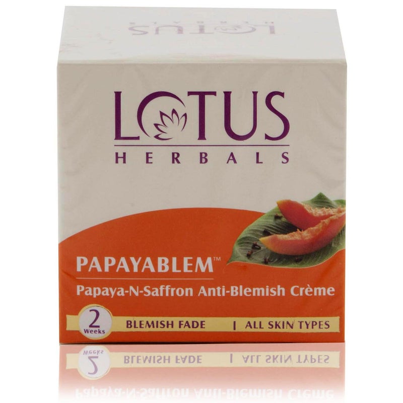 LOTUS HERBALS Lotus Herbals Papayablem Anti Blemish Cream 50g  - Image 1
