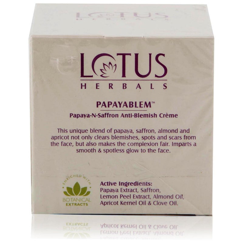 LOTUS HERBALS Lotus Herbals Papayablem Anti Blemish Cream 50g  - Image 2