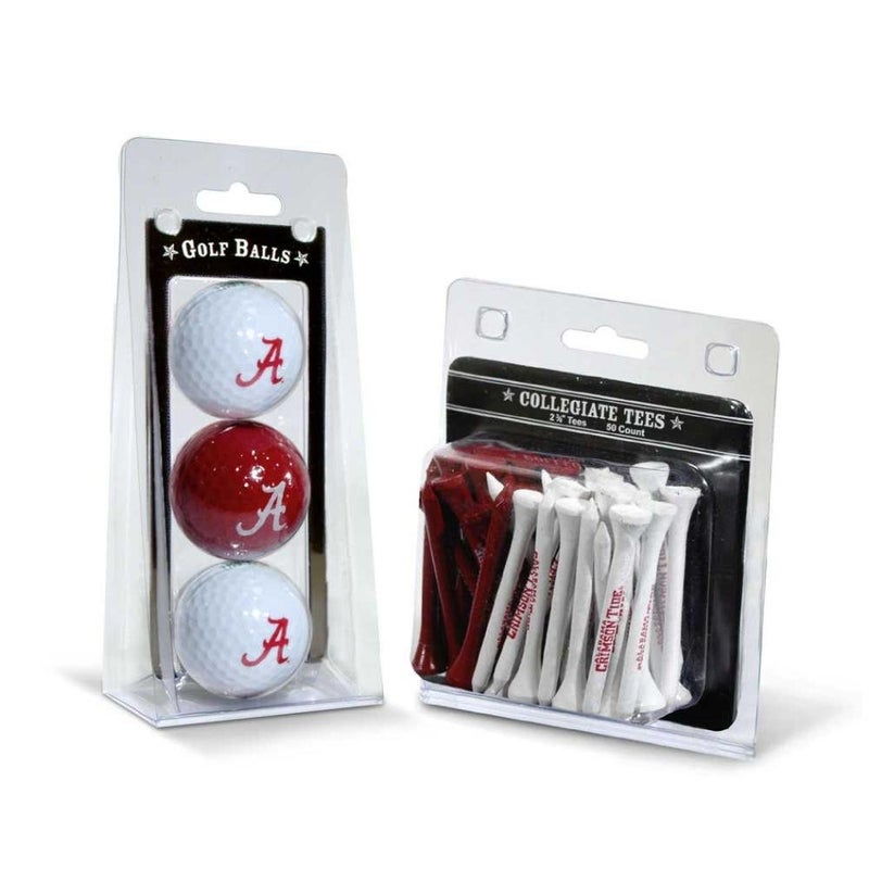 Team Golf NCAA Alabama Crimson Tide 3 Golf Balls And 50 Golf Tees Logo Imprinted Golf Balls (3 Count) & 2-3/4" Regulation Golf Tees (50 Count), Multi Colored - Image 5