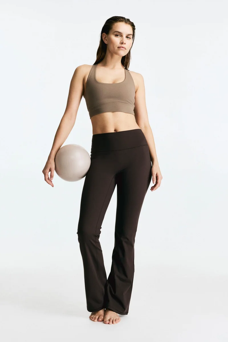 H&M Flared sports leggings in SoftMove™