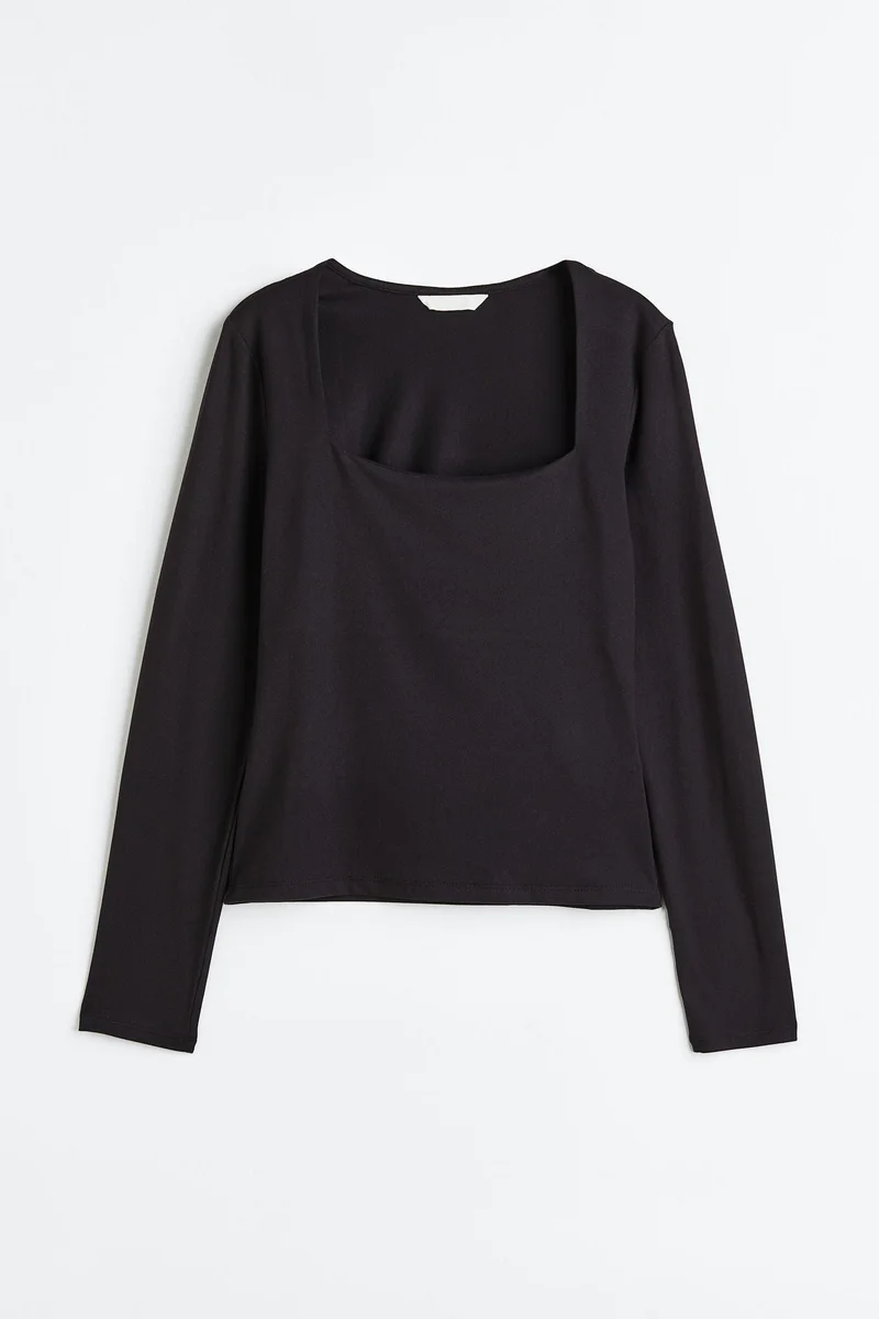 H&M Long-Sleeved Jersey Top