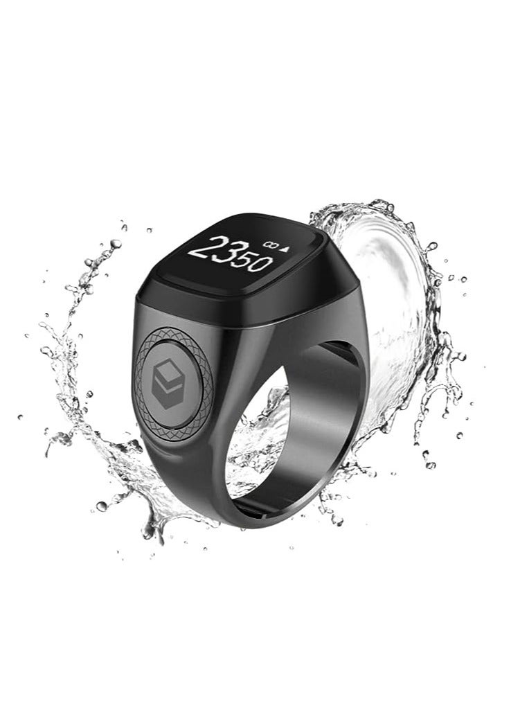 iQIBLA Smart Tasbih Zikr Metal Ring 22MM Space Grey - Image 2