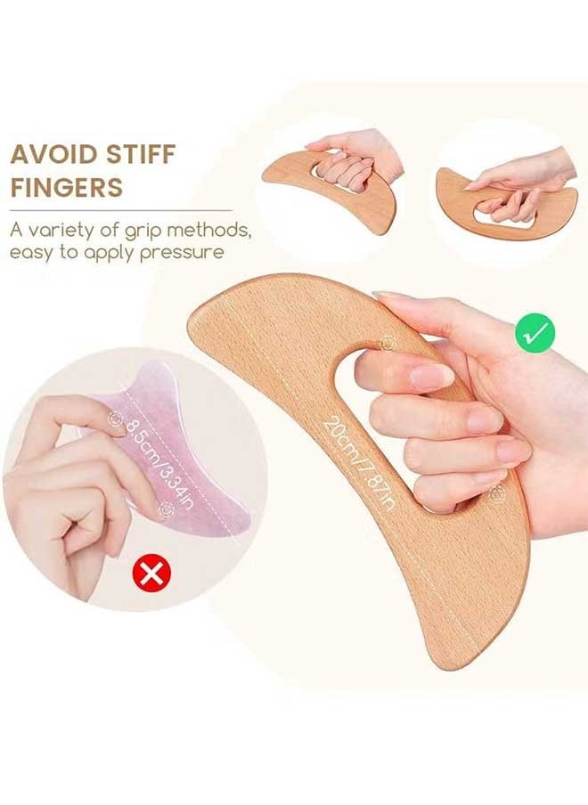 Ocean - Wooden Massage Tools Gua Sha Tools,Scraping And Massaging Muscles To Relax The Muscles Throughout The Body, Achieving The Effect Of Relieving Body Pain - Image 1