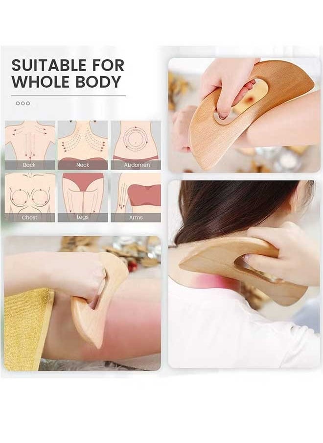 Ocean - Wooden Massage Tools Gua Sha Tools,Scraping And Massaging Muscles To Relax The Muscles Throughout The Body, Achieving The Effect Of Relieving Body Pain - Image 1