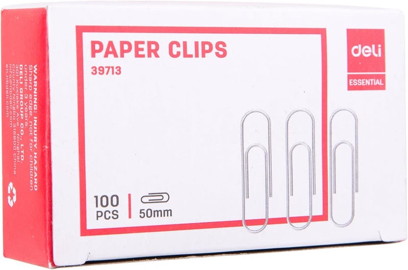 ديلي مشابك ورق، مقاس 50 مم، فضي - Image 1