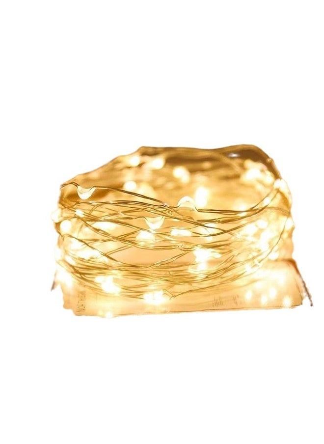 yongsheng 5pcs String Decorative Light Yellow light 3m， Battery Powered Starry Fairy Mini Light,Battery Operated Micro Lights for Bedroom,Parties,Wedding,Centerpiece,Decoration  - Image 1