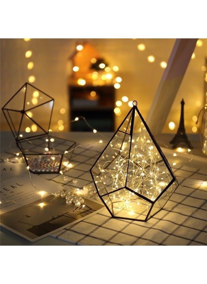yongsheng 5pcs String Decorative Light Yellow light 3m， Battery Powered Starry Fairy Mini Light,Battery Operated Micro Lights for Bedroom,Parties,Wedding,Centerpiece,Decoration  - Image 3