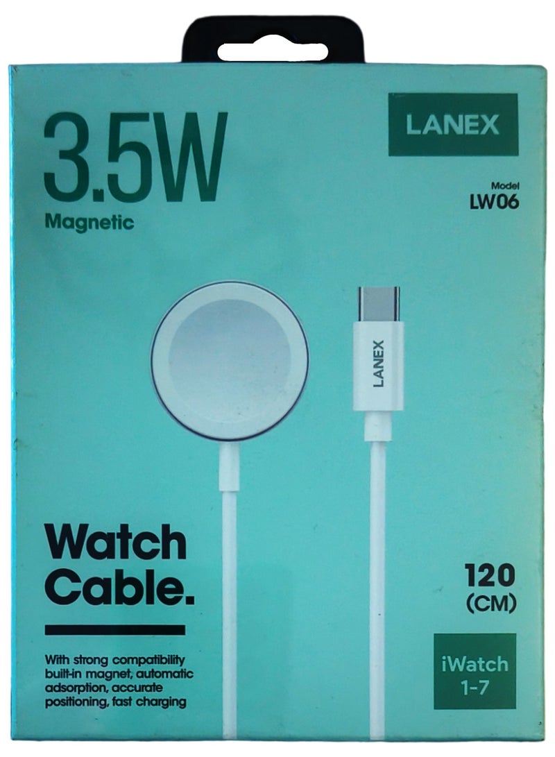 Lanex cable type C magnetic 3.5w 120 cm for watch