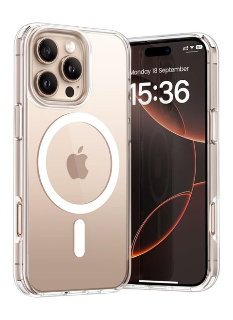 iPhone 16 Pro Case, Camera Control Compatible with MagSafe, Camera Protection, Shockproof Thin Cover, Resists Yellowing and Scratches, Magnetic Phone Case for iPhone 16 Pro, Clear