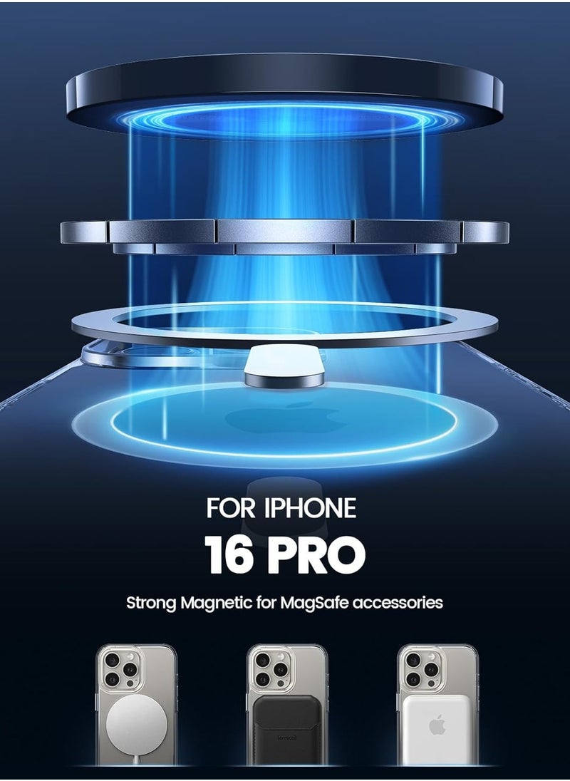 Generic - iPhone 16 Pro Case, Camera Control Compatible with MagSafe, Camera Protection, Shockproof Thin Cover, Resists Yellowing and Scratches, Magnetic Phone Case for iPhone 16 Pro, Clear - Image 1