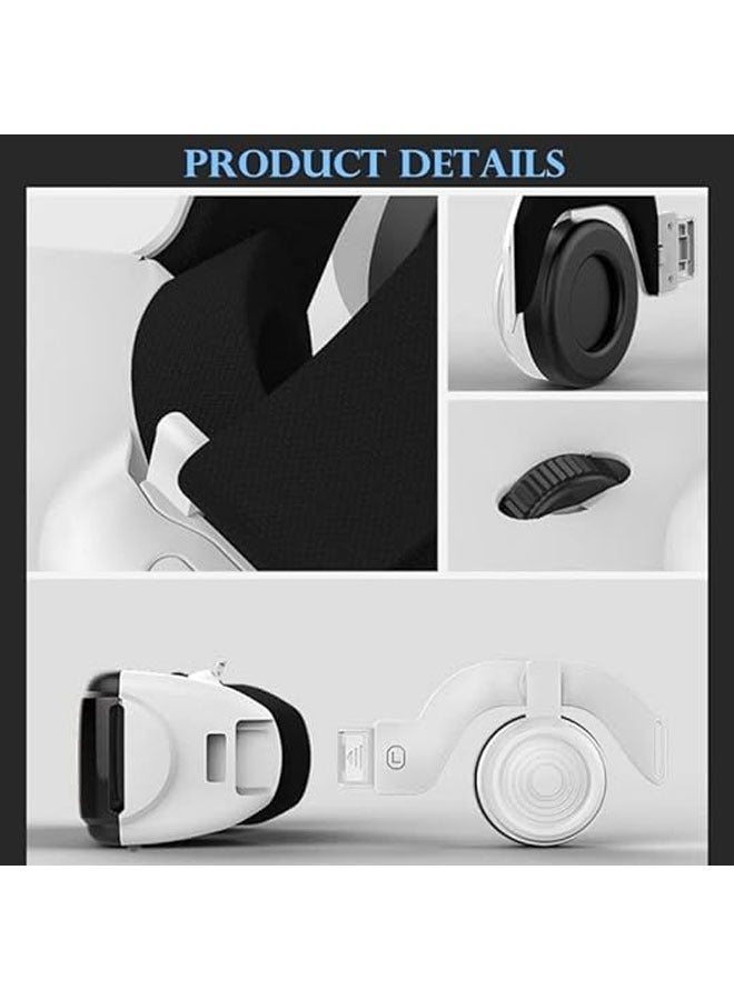 VR SHINECON Original VR Virtual Reality 3D Glasses Case Stereo VR Google Cardboard Headset Headset for iOS Android Smartphone Wireless Joystick - Image 2