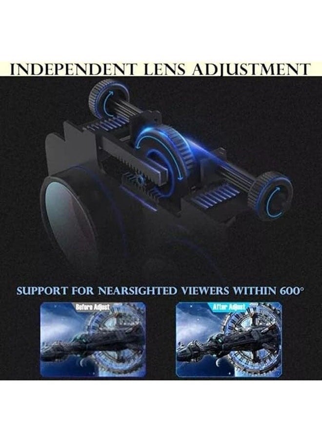 VR SHINECON Original VR Virtual Reality 3D Glasses Case Stereo VR Google Cardboard Headset Headset for iOS Android Smartphone Wireless Joystick - Image 4