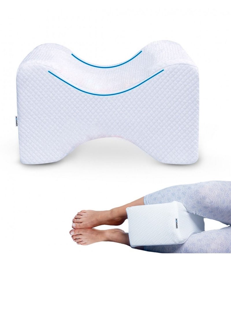 ARINA - A Support Pillow For Knee And Foot Pain Comfortable While Sleeping Made Of Memory Foam - Size 8*6*10 inch - Image 1