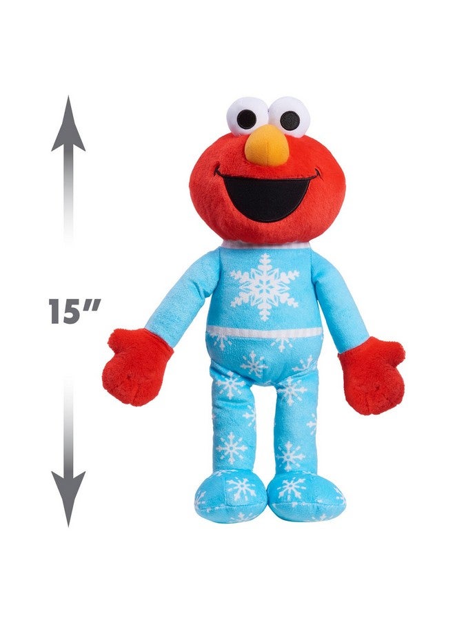 Just Play Sesame Street Holiday 15-inch Large Plush Elmo Stuffed Animal, Red, Super Soft Plush, Kids Toys for Ages 18 Month by Just Play - Image 4
