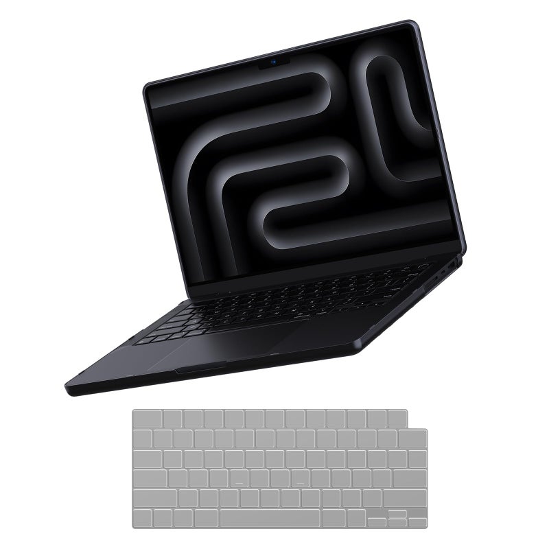 Soonjet for MacBook Pro 14 inch Case M5 M4 M3 M2 M1 ProMax 20262021 100 Match Official Color Hard Shell Laptop Keyboard Cover Space Black Clear - Image 2