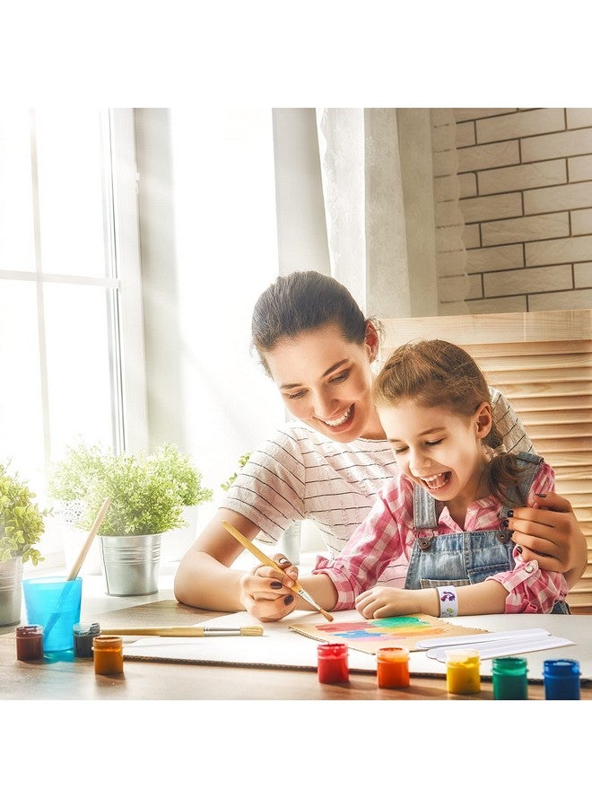 سكايليتي 24 قطعة أساور صفعة بيضاء أساور صفعة ذاتية الصنع أربطة صفعة فارغة من البلاستيك العادي أساور حفلات معصم للأطفال في أعياد الميلاد والهالوين وحفلات الكريسماس والمشروعات الحرفية المدرسية - Image 5