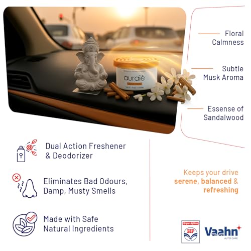 HP Vaahn Divine Air Freshener for Dashboard & Car Interior | Gel Based Car Perfumes | Deodorizer for Dashboards & Vents | Premium Auto Interior Fragrance | Long-Lasting & Refreshing Fragrance - Image 4
