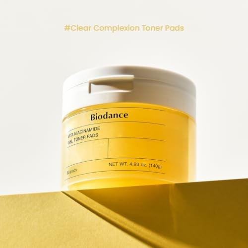 Biodance Vita Niacinamide Gel Toner Pads Dark Spot Corrector Evening Skin Tone Gentle Exfoliating Toner Pads with Vitamin C PreSoaked Pads Korean Skin Care493 floz140g60Pads - Image 3