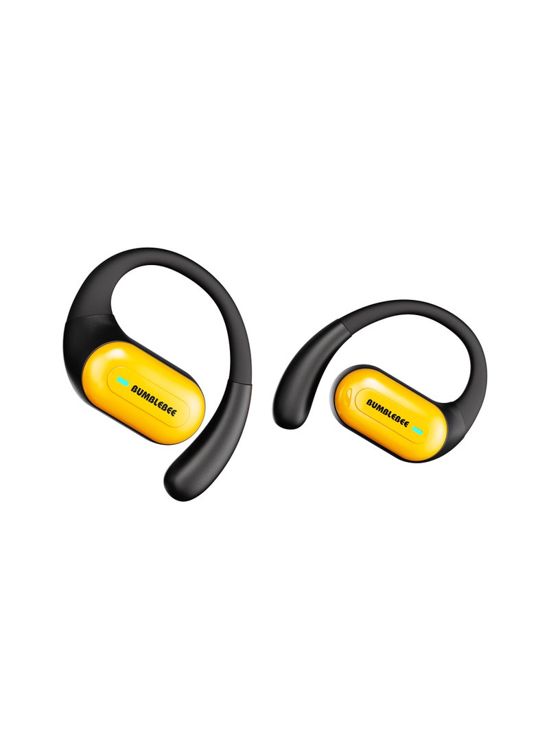 TRANSFORMERS TF-T59 OWS Earphones - Bluetooth 5.4 Wireless Earbuds with 4 Hours Playback, 100-Hour Standby, and 10m Transmission Distance for Ultimate Audio Experience - Yellow - Image 5