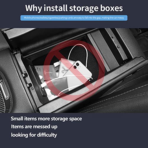 CUCHIYUN Center Console Organizer Tray Storage Box Compatible with Mercedes Benz 2022 GLE/GLS Accessories 2021 2020, Car Central Armrest Storage Box Tray Organizer - Image 2