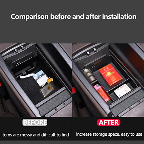 CUCHIYUN Center Console Organizer Tray Storage Box Compatible with Mercedes Benz 2022 GLE/GLS Accessories 2021 2020, Car Central Armrest Storage Box Tray Organizer - Image 3