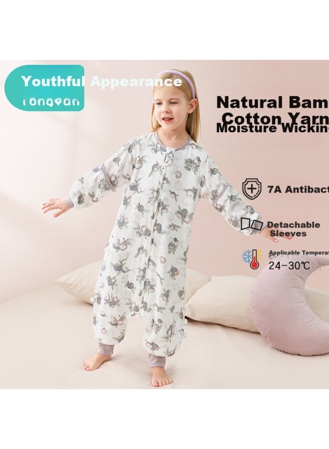 Babyface Youthful Baby Sleeping Bag Spring And Autumn Gauze Split Leg Sleeping Bag Baby Summer Pajamas Medium And Large Children Anti-kick Thin Quilt 100 Size - Image 3