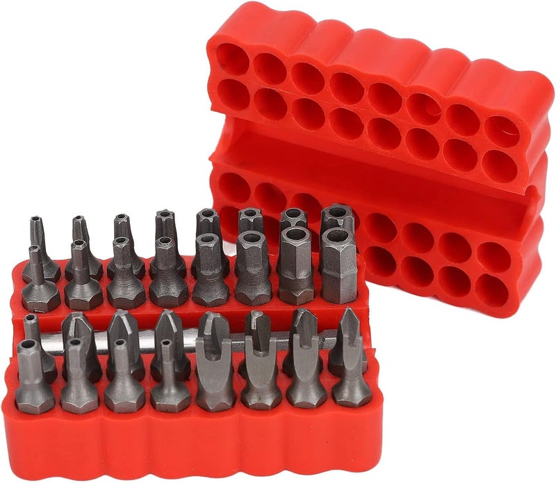 AYNEFY 33 Piece Magnet Hex Socket, 1/4 Inch Hex Drill Bit, Magnetic Socket Set for Vehicle, Computer and Electronics Maintenance - Image 1