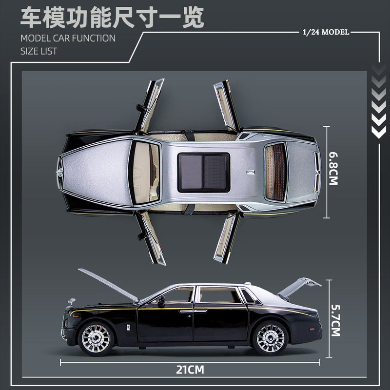 Phantom 1:24 Simulated Metal Car Model Ornaments Luxury Car Sedan Kidsren'S Toy Car - Image 4