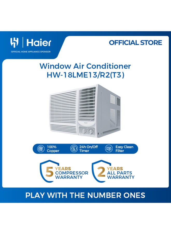 تكييف هواء نافذة 
طراز‎ 17200 BTU HW-18LME13/R2(T3) أبيض