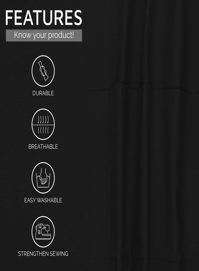 UBICON Xtra Wide Short Apron (36" Wide, 20" Long), Durable, 100% Cotton Large Pockets, Long Tiebacks For Kitchen, Garden, Restaurant (1 Pack, Black) - Image 3