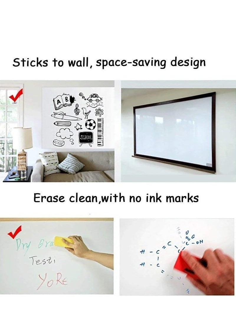 Cool Baby COOLBABY Self Adhesive Whiteboard Sticker Removable Wall Vinyl Peel and Stick Paper School, Office, Home, College Students Painting Wallpaper (60x200cm)  - Image 5