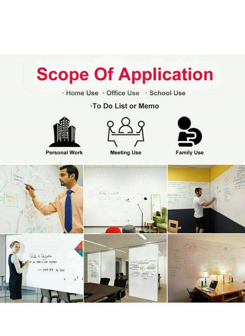Cool Baby COOLBABY Self Adhesive Whiteboard Sticker Removable Wall Vinyl Peel and Stick Paper School, Office, Home, College Students Painting Wallpaper (60x200cm)  - Image 3