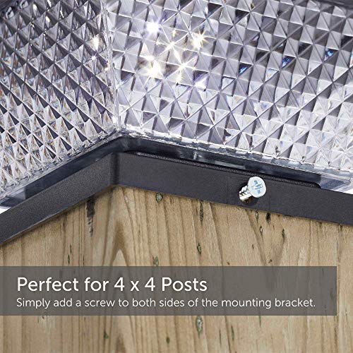 NOMA Solar Post Lights | Waterproof Outdoor Cap Lights for 4 x 4 Wooden Posts, Deck, Patio Garden Décor or Fence | Warm White LED Lights, 6-Pack - Image 4