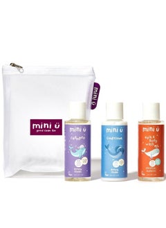 1 x Travel Kit (Shampoo, Conditioner, Hair & Body Wash) | Compact and Convenient Set for On-the-Go Hair and Body Care | Perfect for Travel, Gym, and Everyday Use | TSA-Approved Sizes for Easy Packing